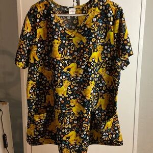 Disney Lion King Scrub Top